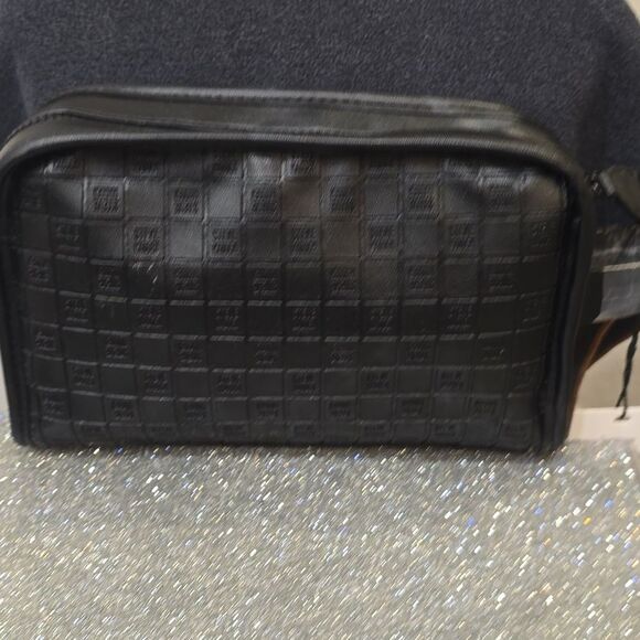 Steve Madden Block Logo Embossed Envelope Pouch- Black - Picture 5 of 8